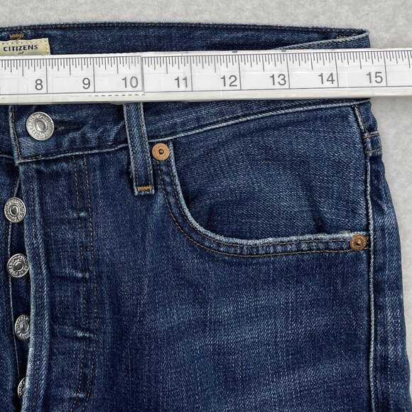 Citizens of Humanity Jeans 30 x 27 Liya High Rise Crop Distressed Women's 28 - Picture 7 of 13